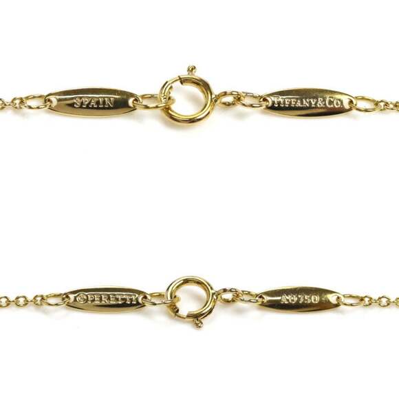 TIFFANY 18k Gold Diamond Heart Necklace - Picture 5 of 5